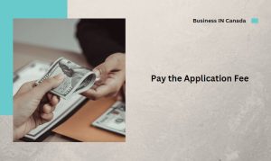 Pay the Application Fee