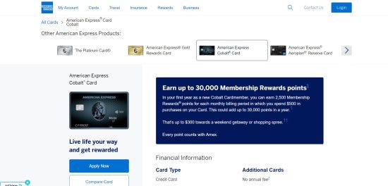 American Express Cobalt