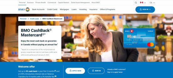 BMO CashBack Mastercard