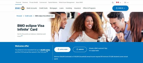 best visa cards canada