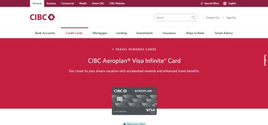 CIBC Aeroplan Visa Infinite Card