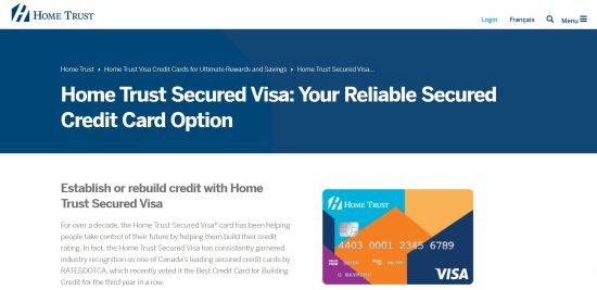Home Trust Secured Visa