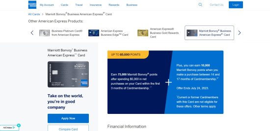 Marriott Bonvoy Business American Express