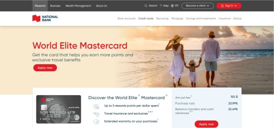 National Bank World Elite Mastercard