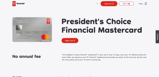 PC Financial Mastercard