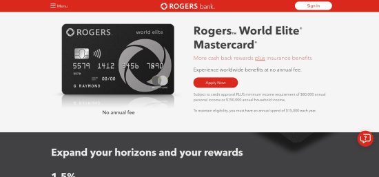 Rogers World Elite Mastercard