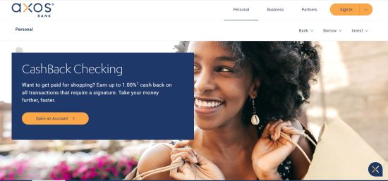 Axos Cash Back Checking Account