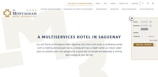 Hôtel Le Montagnais Saguenay