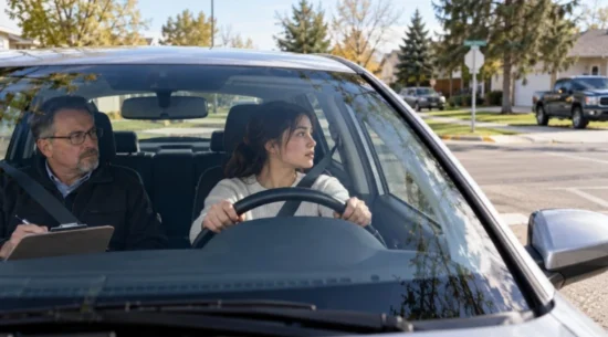 Saskatchewan Class 5 road test with examiner
