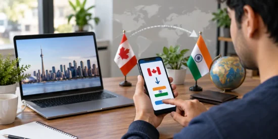 Transfer Money from Canada to India