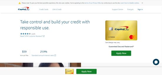 Capital One Secured Mastercard