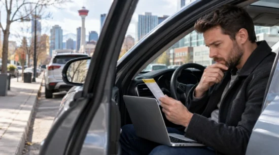 Checking parking ticket consequences