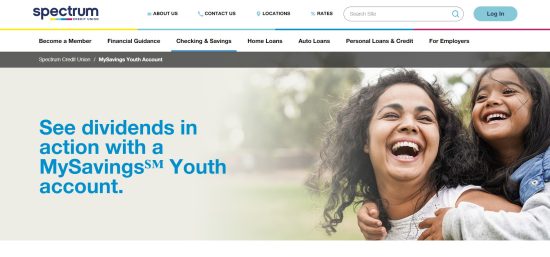 Spectrum Credit Union’s MySavings Youth Account