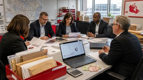 What are Canada Post management bonuses